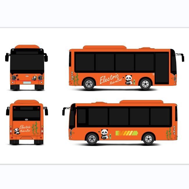 6.6 মিটার বৈদ্যুতিক মিনি বাস 23 আসন সহ 200 কিলোমিটার ড্রাইভিং রেঞ্জ এবং বাম হাতের ড্রাইভ বিকল্প