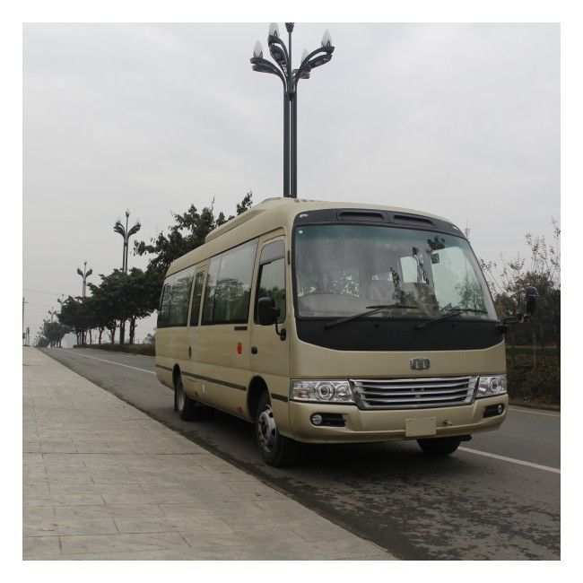 পাবলিক ট্রান্সপোর্টের জন্য 7 মিটার ডিজেল কোস্টার বাস 26 সিট ম্যানুয়াল 5 গিয়ার সহ