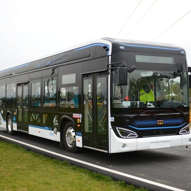 LHD 12m লো ফ্লোর ই-বাস 280-650km ইলেকট্রিক সিটি বাস যেখানে 46টি আসন রয়েছে