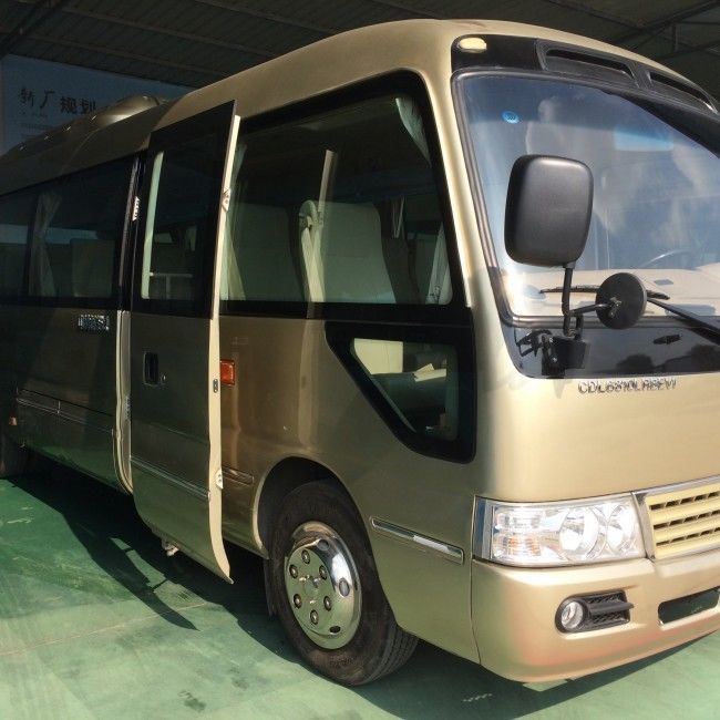 8m ডিজেল কোস্টার বাস 19 আসনের সাথে AC LHD RHD টপ স্পিড 100km/H