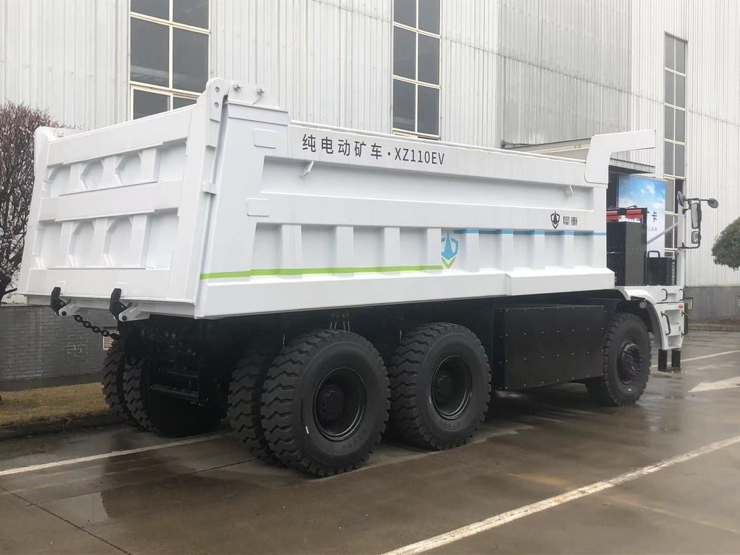 শূন্য নির্গমন স্বয়ংক্রিয় পরিবহন জন্য 528kWh LFP ব্যাটারি সঙ্গে 110 টন দরকারী লোড বৈদ্যুতিক খনির ট্রাক
