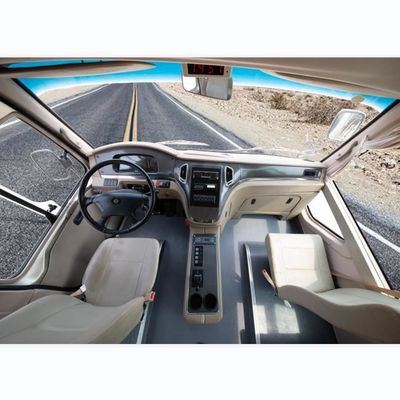 19 আসনের কামিন্স ডিজেল ইঞ্জিন কোস্টার বাস লিফ স্প্রিং ফ্রন্ট ইঞ্জিন সহ 6 মি