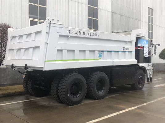 শূন্য নির্গমন স্বয়ংক্রিয় পরিবহন জন্য 528kWh LFP ব্যাটারি সঙ্গে 110 টন দরকারী লোড বৈদ্যুতিক খনির ট্রাক